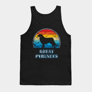 Great Pyrenees Vintage Design Dog Tank Top